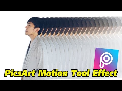 สอนใช้แอพ PicsArt แต่งรูปแยกร่าง Motion Tool Effect