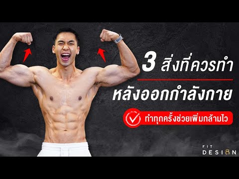 3 สิ่งควรทำ หลังออกกำลังกายทันที ที่จะช่วยสร้างกล้ามไวขึ้น I Fit Design